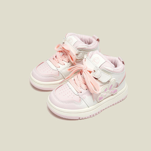 【ZY马骑顿】儿童板鞋冬季加绒小白鞋保暖男大童棉鞋女童跑步鞋 商品图4