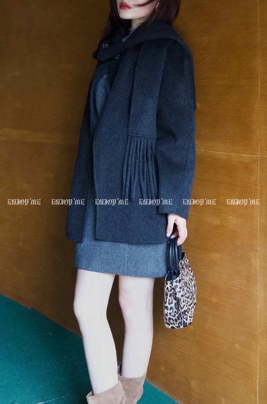 【门店同款】ENJOY冬季柔韧与共玫瑰之吻围巾大衣 159495949 商品图8