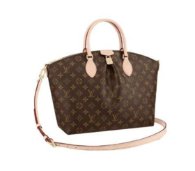 LOUIS VUITTON Boetie 经典老花可拆卸可调节肩带 帆布涂层 托特包Tote包购物袋单肩斜挎手提包 中号  女款 棕色