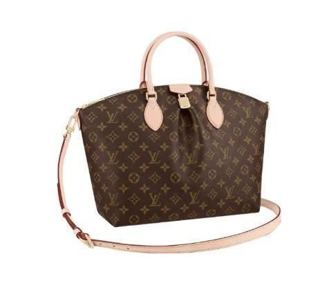 LOUIS VUITTON Boetie 经典老花可拆卸可调节肩带 帆布涂层 托特包Tote包购物袋单肩斜挎手提包 中号  女款 棕色 商品图0