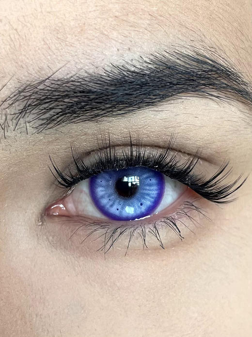 serltyca 仿真人偶紫 半年抛 两片 14.2mm 参考着色 13.7mm 基弧 8.5 含水 40% 新锐国货 商品图1