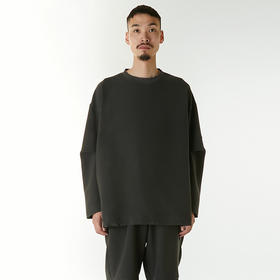 N.HOOLYWOOD CREWNECK LONG SLEEVE 机能性面料宽松圆领卫衣