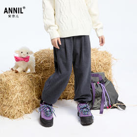 女童海岛绒保暖夹裤冬季新款安奈儿童装实体店同款AG446812