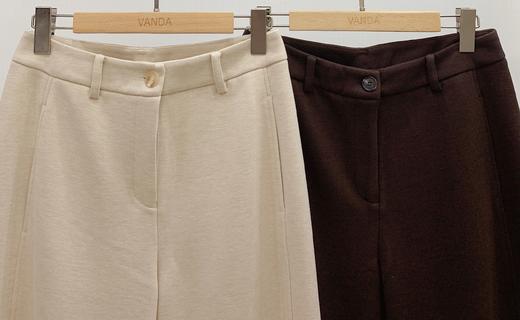 高腰羊毛直筒裤 商品图1