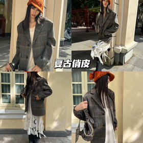 新品上身 | 阳光，女孩，格纹毛呢，一切都刚刚好~