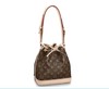 LOUIS VUITTON NOE BB 经典老花 涂层帆布拼皮 束绳水桶包单肩斜挎包 小号 女款 棕色 商品缩略图0
