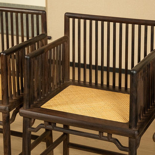 二十世纪 红木直棂玫瑰椅成堂（一堂四只） 商品图2