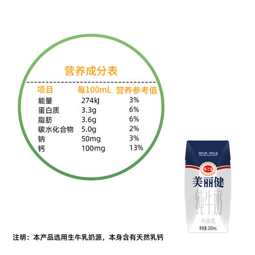 【快递直达】美丽健纯之道钻石包纯牛奶200ml*24盒 商品图4