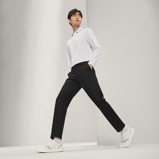 【含莱赛尔】柒牌男装休闲裤男2024秋季新款商务百搭修身直筒长裤	127H72070 商品图3