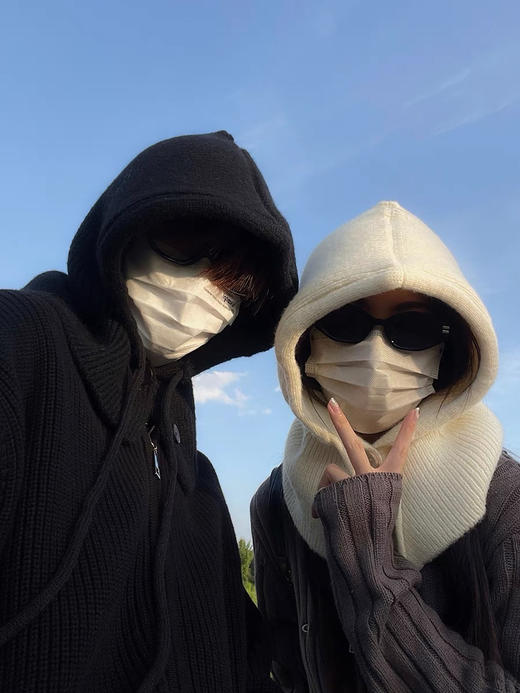 ins巴拉克拉法帽 冬季保暖帽子围巾一体💕 商品图0