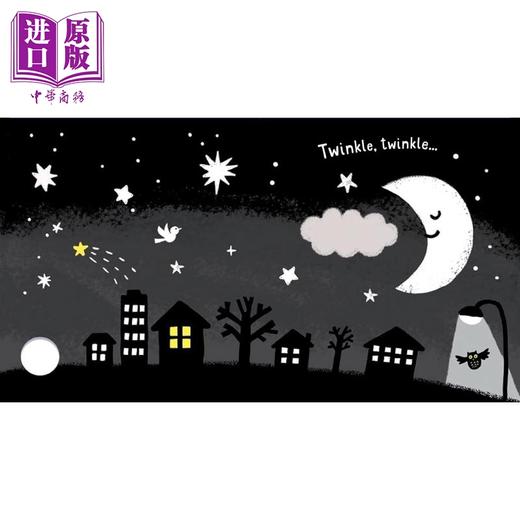 【中商原版】黑白书2册 Animals Bedtime 动物 晚安 英文儿童纸板书 幼儿启蒙故事 0-3岁英文原版 进口原版亲子绘本 Usborne 商品图3