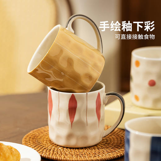 摩登主妇陶瓷马克杯釉下彩杯子女早餐杯办公室喝水杯家用情侣对杯 商品图1