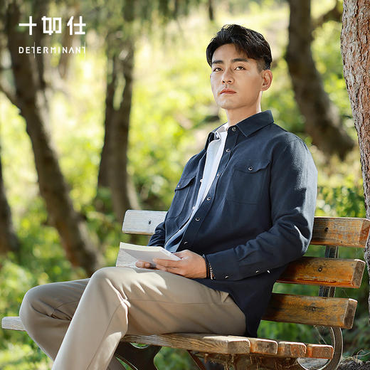 十如仕法兰绒暖燚绒保暖休闲衬衫外套-CS16 商品图0