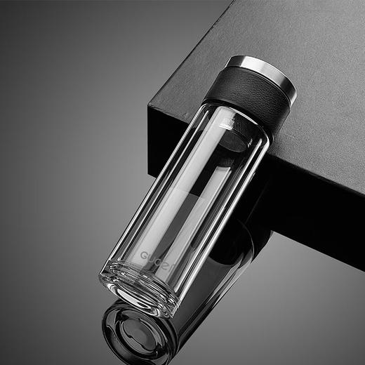 果兹 商务智能温显控茶杯便携玻璃杯 高硼硅玻璃水杯300ml GZ-S60 商品图4