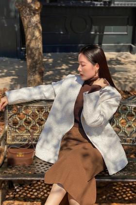 amadella 气质简约小香风无领西装外套 17553