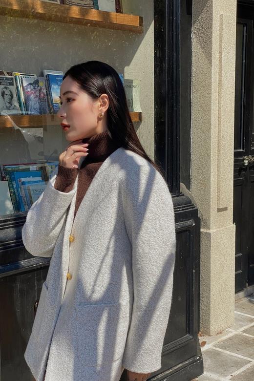 amadella 气质简约小香风无领西装外套 17553 商品图2