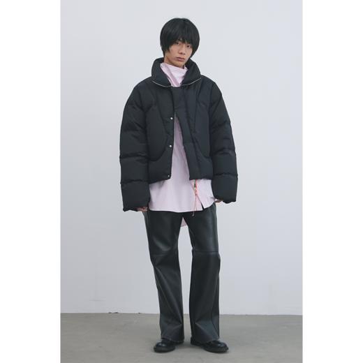 GOODBAI 916 不规则剪裁串珠穿绳拉链短款羽绒服 商品图0