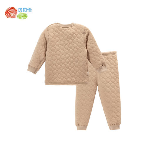 贝贝怡童装儿童家居服保暖加厚2024新款秋冬季男童套装睡衣打底衫ZB4DT002 商品图5
