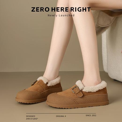 ZHR则则加绒保暖勃肯鞋2024冬季新款ins百搭防寒鞋女软底棉鞋女鞋 商品图7