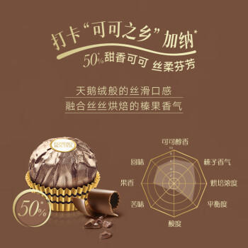 费列罗 黑巧克力礼盒 24粒300g 休闲零食 伴手礼 糖果 生日礼物 商品图1