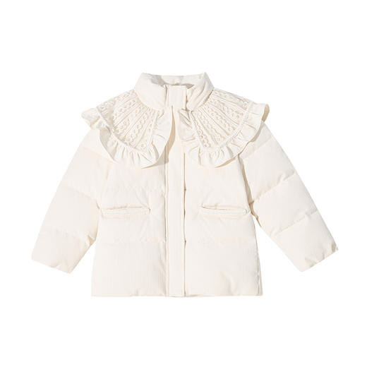 笛莎Deesha 童装女童羽绒服2024冬季新款香风甜美羽绒服 商品图4