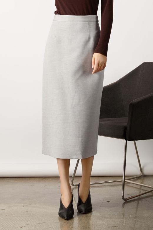 ESTELLICA 灰色简约修身半裙 10920 商品图0