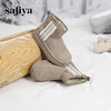 Safiya/索菲娅2024冬季小个子厚底保暖加绒百搭休闲面包雪地靴 SF4411A405 商品缩略图9