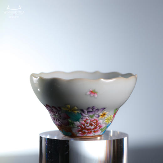 问鼎汝瓷鼎峰系列月白花口杯（万花） 商品图0