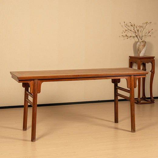 清 花梨木夹头榫刀牙板平头案 商品图0