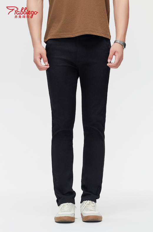 赤兔嗨购男装宽松直筒弹力不束缚牛仔裤2024年秋冬新款水洗长裤宽腿 商品图2