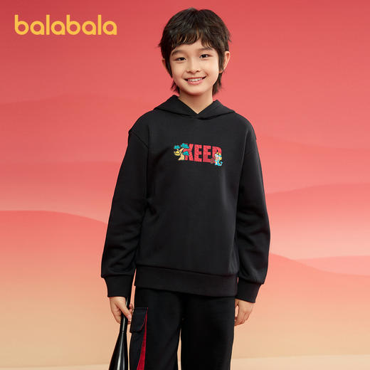 巴拉巴拉童装儿童卫衣女童男童2025时尚春秋装宽松保暖中小童上衣 商品图2
