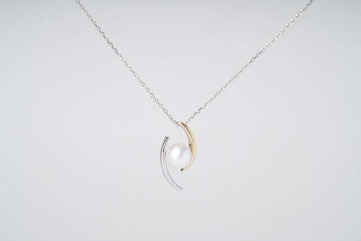 「眼」Akoya珍珠14k项链 商品图1