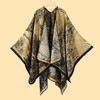 【江南水乡文艺旅游披肩】秋冬季 仿羊绒针织围巾 开叉油画披风斗篷外搭 送家人朋友 商品缩略图10