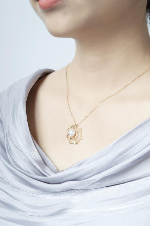 「网」Akoya珍珠14k项链 商品图4