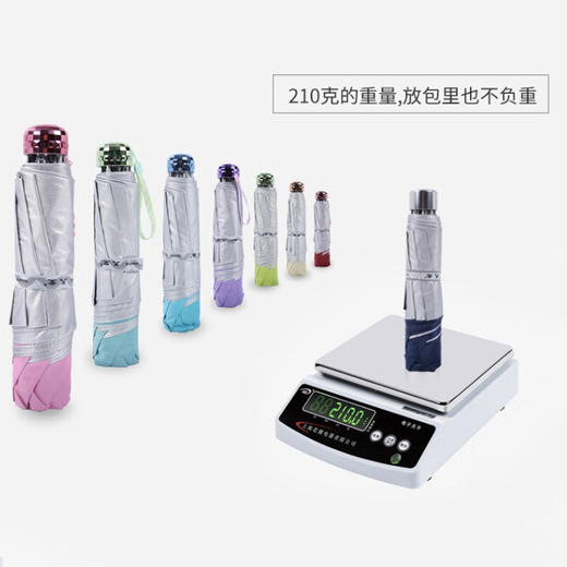 天堂伞 三折晴雨伞防晒伞防紫外线太阳伞遮阳伞商务伞336T藏青色 商品图2