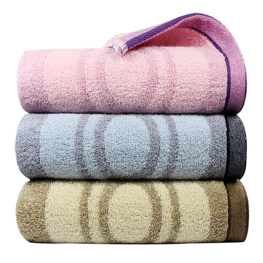 洁丽雅（Grace）毛巾家纺 简爱纯棉舒适毛巾3条装8992 商品图0