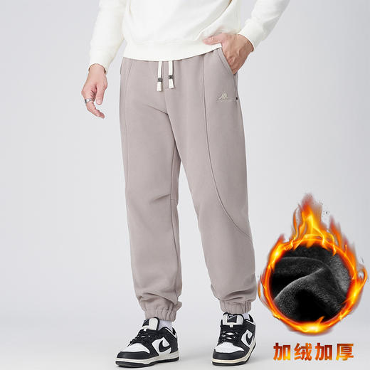 【加绒】【新款DMH】大依优型大码加绒裤休闲裤收脚口束脚加肥加大男卫裤简约百搭潮款胖子 商品图1