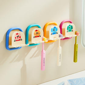 摩登主妇牙刷置物架电动牙刷收纳架壁挂式免打孔卫生间墙上挂架子
