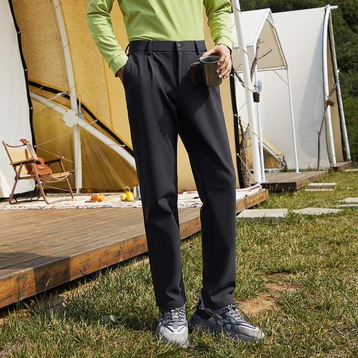 【高弹】柒牌锦氨弹力休闲裤男2024秋冬新款时尚百搭男士直筒长裤	127H71140 商品图1