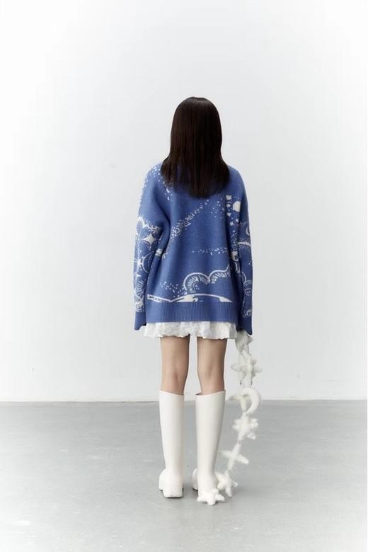 ANSUABEL 浩瀚星辰蓝色针织外套 17604【不含胸针】 商品图4
