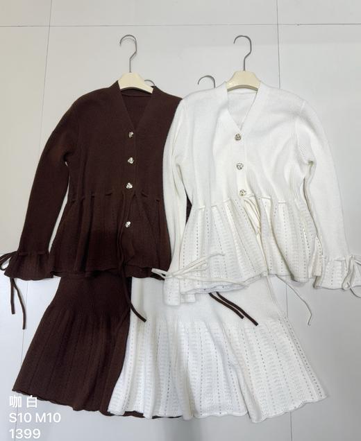 【门店同款】ENJOY冬季抽绳镂空针织套装 159743560 商品图0