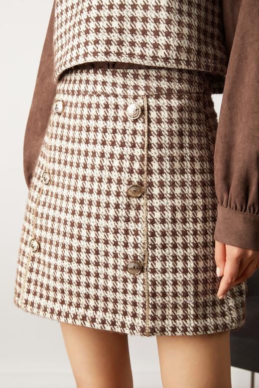 amadella 咖啡色千鸟格纹套装 10846 商品图4