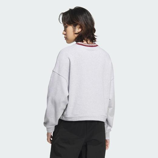 Adidas阿迪达斯COLLEGIATE CREW SWEATSHIRT 复古运动宽松圆领卫衣套头衫JD6376 商品图1