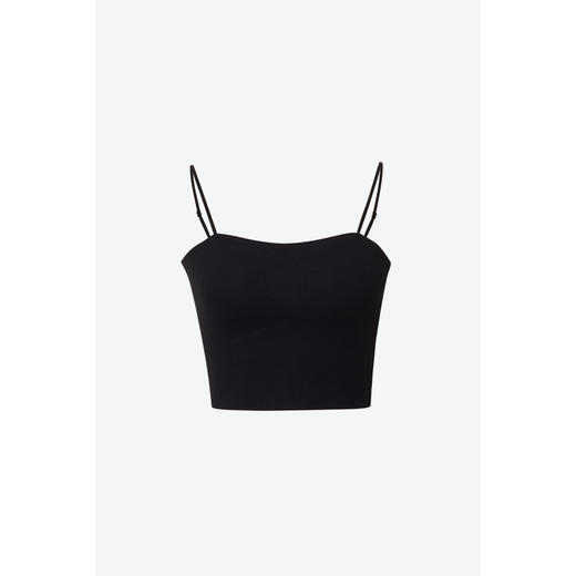 【严选】诗凡黎抹胸美背胸垫一体式背心2024年冬新款甜美修身百搭吊带上衣7FB100871 商品图2