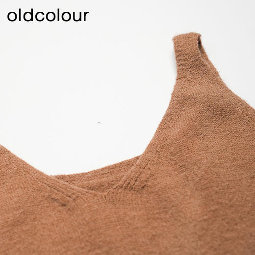 oldcolour春秋款气质宽松显瘦吊带针织连衣裙女DM39106158 商品图2