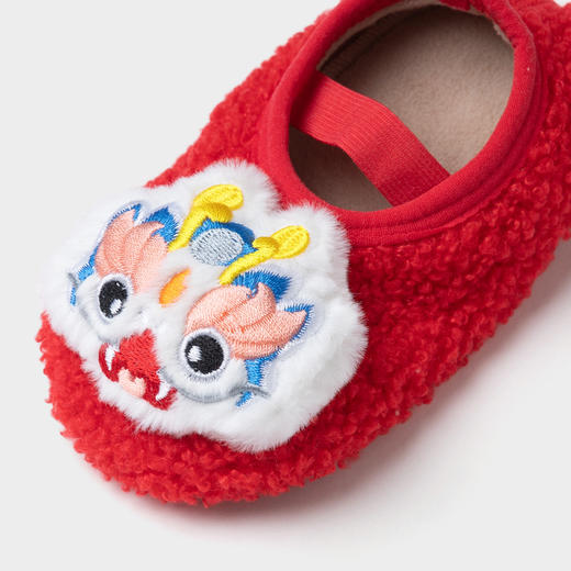 巴拉巴拉宝宝地板袜舒适保暖加绒防滑蛇年新款男女童学步袜子步前 商品图3