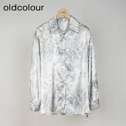 oldcolour春秋款高级感气质百搭简约休闲长袖衬衫女DO11013649 商品图0