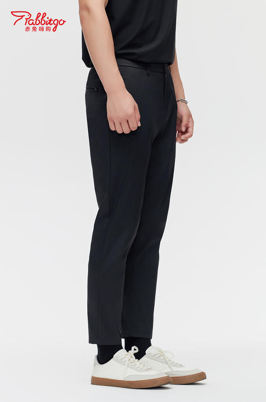 赤兔嗨购冰丝西裤男士宽松高级垂坠感2024年新款直筒西装裤男生休闲裤子 商品图8