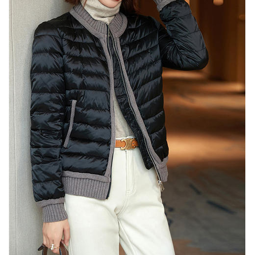 【高货ayts】全新升级【铂金会员441/天猫599/差价158】(44552) 洛诗琳冬季女款轻薄羽绒服夹克95白鹅绒女装短款 商品图2