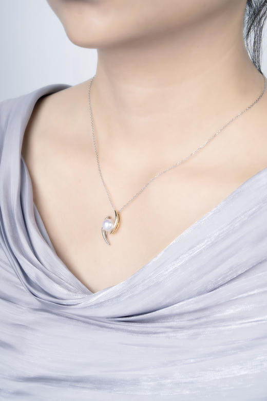 「眼」Akoya珍珠14k项链 商品图3